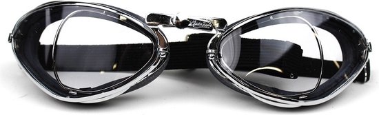 Aviator Goggle retro special optical chrome motorbril