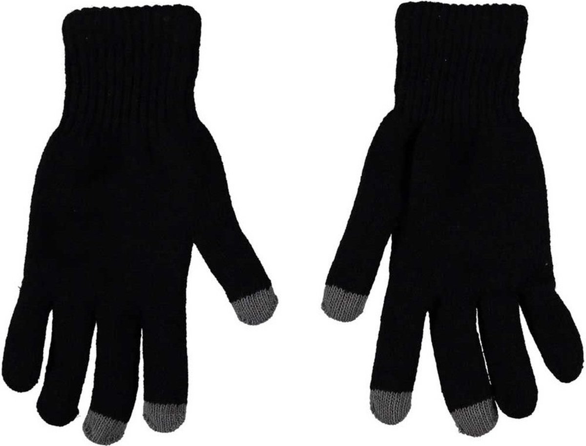 Touchscreen thermo handschoenen voor heren S Zwart