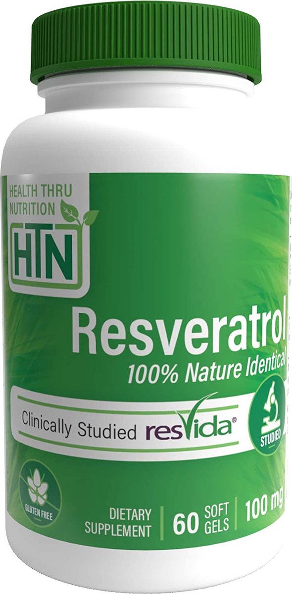 Health Thru Nutrition Resveratrol (resVida™) – 100mg 60 Softgels