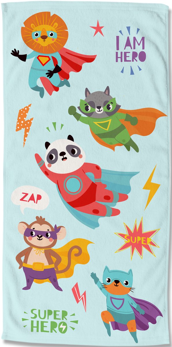 Strandlaken 75x150 poly velours kids Good Morning no.30229 multi