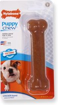 Nylabone Puppy Bone Flexible Bruin - Hondenspeelgoed - Medium Tot 16kg