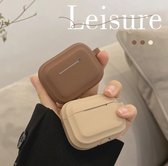 AirPods Pro hoesje - Brown - AirPods Pro Case - Airpods Pro Cover - Bruin