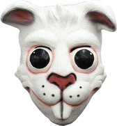 Partychimp Konijn Gezichts Masker Halloween Masker voor bij Halloween Kostuum Volwassenen - Latex - One-size