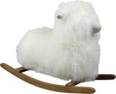 hobbeldier schaap krulhaar wit 75cm