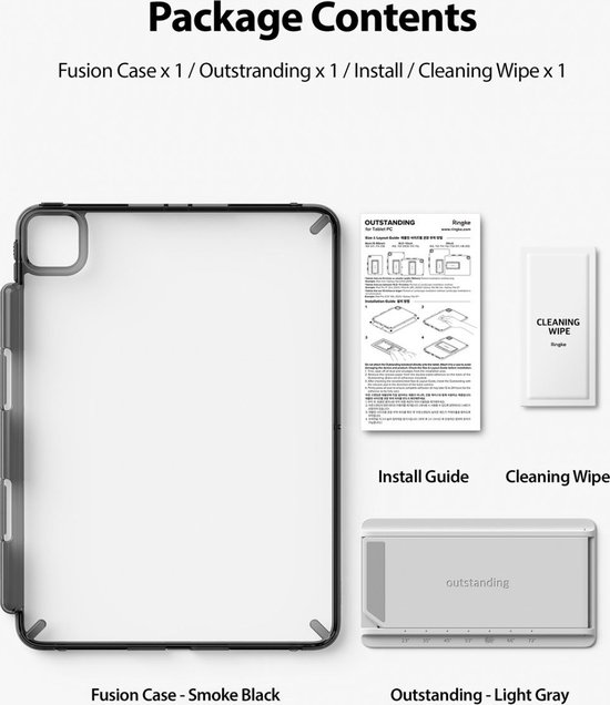 Mobigear Tri-Fold Gel - Coque Samsung Galaxy Tab S7 FE Etui +