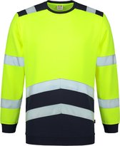 Tricorp Sweater High Visibility Bicolor 303004 Fluor Geel-Ink - Maat XS