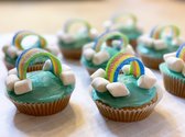 Bakpakket Kinderen - Regenboog Cupcakes bakken - Bakmix cupcakes - Kindercadeau