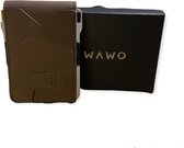 WAWO Pasjeshouder - Multifunctionele - Portomonnee - Bruin - Leer