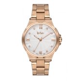 Lee Cooper LC06701.420 - Horloge - Analoog - Dames - Vrouwen - stalen band - Rosékleurig