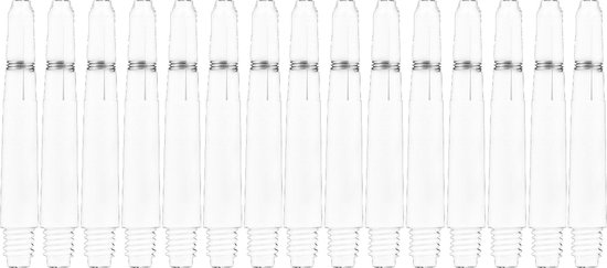 Bull's Nylon The Original Shaft + ring Short White 5-pack van Bull's — afbeelding 3