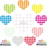 Ronde stickers etiketten "MULTIPLAZA" - 20mm ●METALLIC-BRONS● 18 x 30 etiketten (540) - archiveren - opvallen - universeel - markeren - organiseren - hobby - knutselen - feest