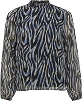 Vila VIFALIA LOI HIGH NECK L/S TOP/LC Dames Blouse English manor- maat 34