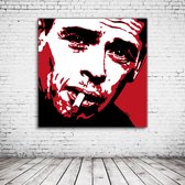 Jacques Brel Pop Art Poster in lijst - 95 x 95 cm Fotopapier Mat 180 gr Framed - Popart Wanddecoratie