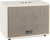 Bennett & Ross BB-880CW Blackmore Giant - Retro Bluetooth luidspreker in lederlook - TWS-functie - Vintage Speaker met 2X 40W vermogen - USB-ingang met MP3-speler - Aux-aansluiting - crème-wi
