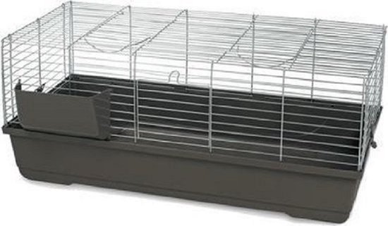 Aanpassing Onzuiver Aan het liegen Konijnenkooi / caviakooi Skyline Rabbit 100cm zwart | bol.com