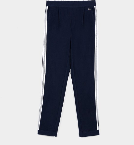 Pantalon Tiffosi bleu avec bande argentée taille 176 | bol.com