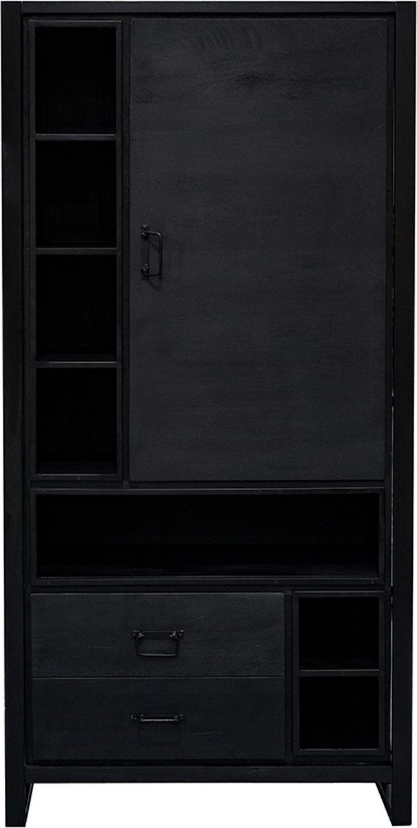 Mangohouten Kast Stockton Black 100 cm Mahom