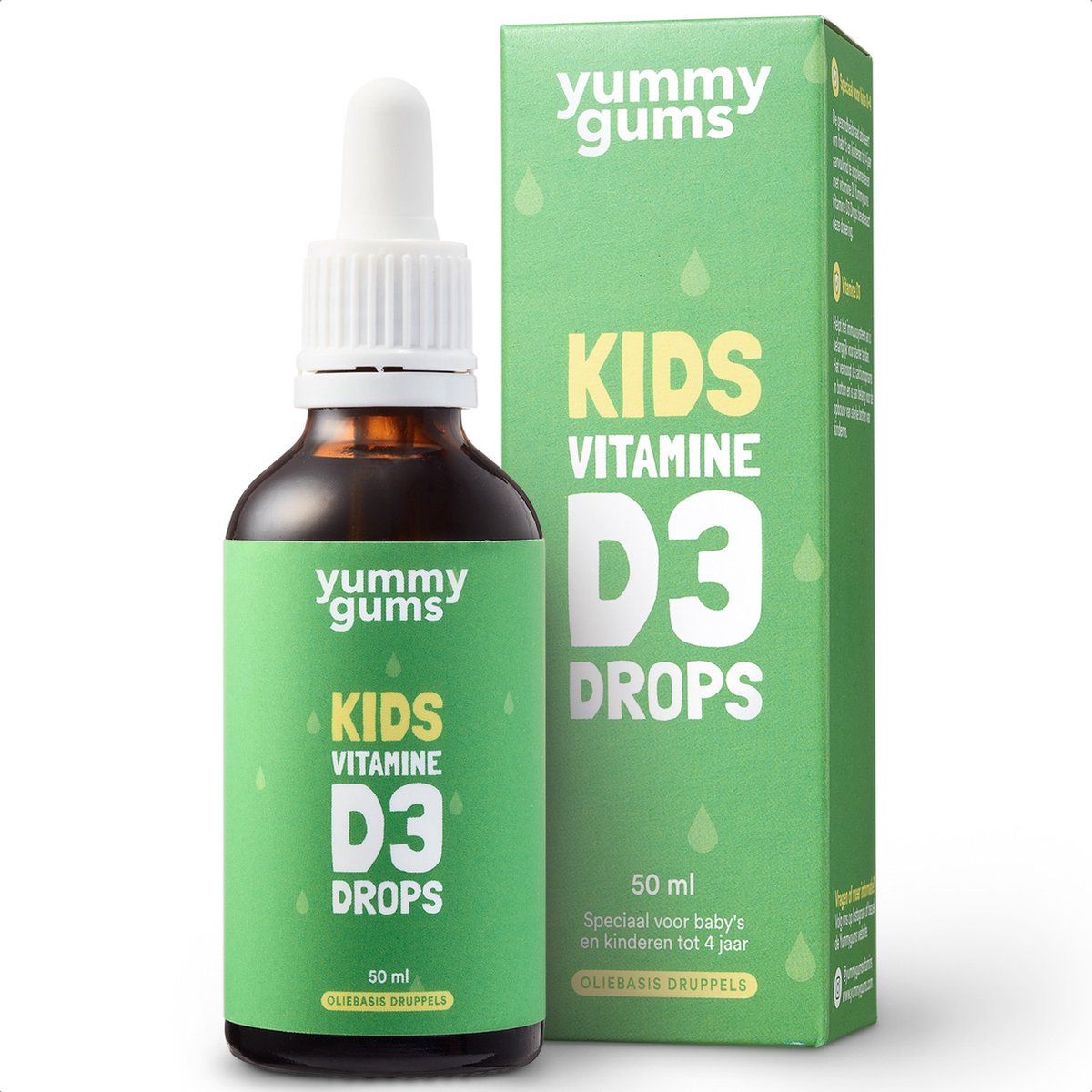 Goedkoopste Yummygums - D3 druppels - vitamine D druppels voor kinderen - oliebasis - 100 natuurlijk - tot 4 jaar
