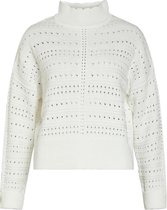 Object Trui Objemma L/s Knit Pullover 119 23038238 Cloud Dancer Dames Maat - XL