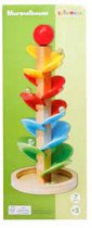 Spielmaus Gruis boom - 38 cm hoog - met 6 gruis ballen - Murmelboom