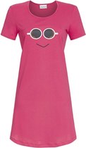 Katoen ochtendkoffie nachthemd roze