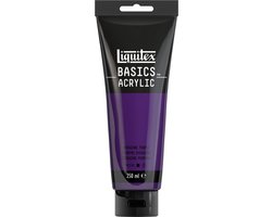 Liquitex 88700220 Basics Acrylverf Dioxazine Purple – 250 ml | Kunstenaars Acrylverf | Middelmatige Viscositeit | Lichtechte Kleur voor Schilderen & Canvas