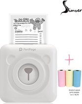 Orginele PeriPage Pocket Printer - Inclusief 3 papier rolletjes - Wit