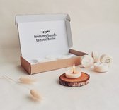 Studio Nina | Ensemble de bougies chauffe-plat | Cire de soja naturelle | Fait main | Décoration de maison | Parfums Home