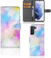 Telefoonhoesje Geschikt voor Samsung Galaxy S22 Plus Bookcase Personaliseren Watercolor Light