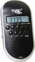 Security Plus - Fiets radio - Zwart - Zilver