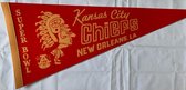 USArticlesEU - Kansas City Chiefs - KC Chiefs - Patrick Mahomes - Vintage super bowl logo - NFL - Vaantje - American Football - Sportvaantje - Pennant - Wimpel - Vlag - 31 x 72 cm