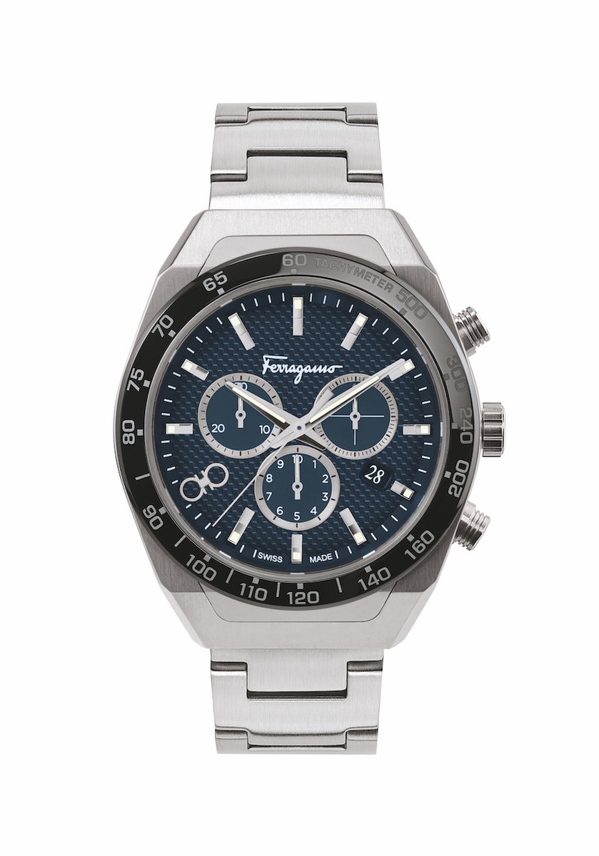 Ferragamo SLX SFHR00420 Horloge - Staal - Zilverkleurig - Ø 42 mm