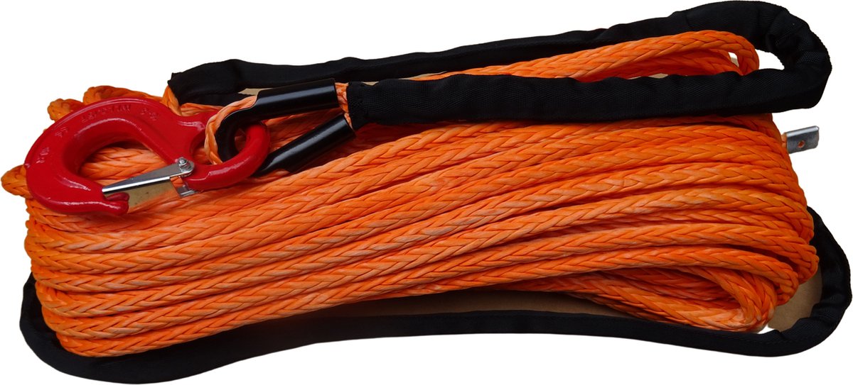 Liertouw 10mm - 30M - Winchtech - Haak 9300kg - LIER TOUW 30 meter, WINCH synthetisch liertouw
