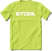 Bitcoin. - Crypto T-Shirt Kleding Cadeau | Dames / Heren / Unisex | Bitcoin / Ethereum shirt | Grappig Verjaardag kado | BTC Tshirt Met Print | - Groen - M