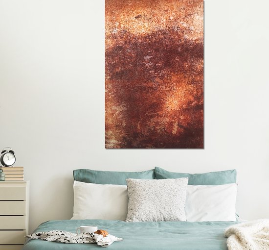 Décoration murale Métal - Peinture Aluminium - Plaque - Rouille - Métal - 100x150 cm - Dibond
