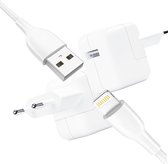 Oplader + Kabel 1 Meter - Geschikt voor Apple iPad - Snellader - 12W