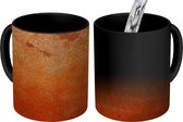 Magische Mok - Foto op Warmte Mok - Brons - Roest - Textuur - 350 ML - Uitdeelcadeautjes