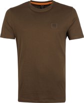 Hugo Boss - T-shirt Tales Responsible Donkergroen - XL - Comfort-fit