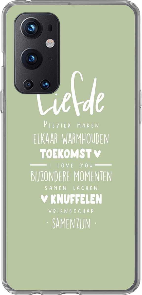 Telefoonhoesje Geschikt voor OnePlus 9 Pro hoesje - Huwelijk - 'I love you' - Quotes - Spreuken - Siliconen Telefoonhoesje Telefoonhoesje