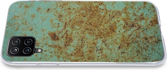 Coque Samsung Galaxy A12 - Rouille - Turquoise - Métal - Siliconen