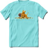 Bitcoin Bull - Crypto T-Shirt Kleding Cadeau | Dames / Heren / Unisex | Bitcoin / Ethereum shirt | Grappig Verjaardag kado | Tshirt Met Print  Prijs - Licht Blauw - M