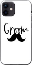 Geschikt voor iPhone 12 hoesje - Quotes - Trouwen - 'Groom' - Spreuken - Siliconen Telefoonhoesje