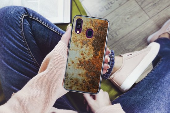 Coque Samsung Galaxy A40 - Tôle Acier - Ancien - Rouille - Siliconen Phone case