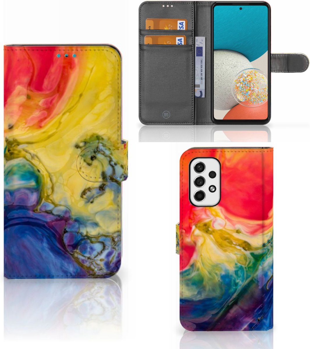 Hoesje Samsung Galaxy A53 Watercolor Dark
