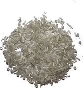 Glas kralen mix zilver, Darice, +/- 40 gram