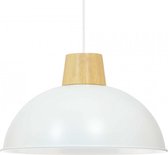 C-Création® Mamuto - Hanglamp - Metaal - Hout - Wit - Woonkamer - Keuken - Slaapmkamer - Hal