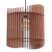 Hanglamp Cilindra Ø38 cm - Houten hanglamp - Dutch Design - Verlichting voor woonkamer, eetkamer, of slaapkamer - Kant en klaar gemonteerde kamerlamp - CoolCuts