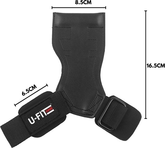 U Fit One Lifting straps - Fitness Straps - Wrist support - Bodybuilding - Crossfit - Fitness Handschoenen - ufitone