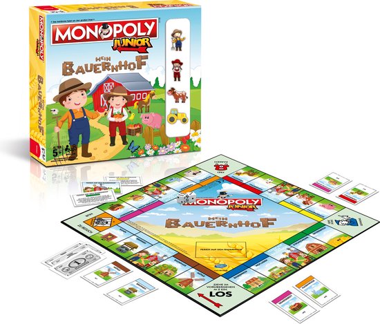 Afbeelding van het spel Winning Moves Monopoly Junior Mein Bauernhof Bordspel Economic simulation