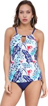 Tankini Dames 2-Delig - Gebloemd - Maat XXL/2XL